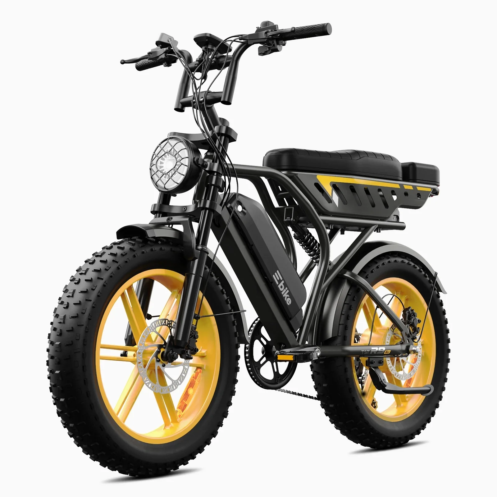 TST R9 Ultra Dual Battery Off-road E-bike Yellow